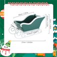 thumbnail image 2 of The Uniquely Themed Sleigh Vase In Green Enhances Any Space With Festive And Seasonal Charm For Home Or, 2 of 5