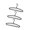 Black, variant on High Capacity Rotating Clothes Rack With Reinforced Structure Multiple Hole Garment Hanger For Long Time Use
