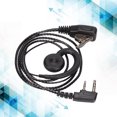 thumbnail image 3 of 2 Way  Ear  Earpiece, Hands Free  PTT Wire Control ABS 120cm / 3.9ft Cable Length Clip Ear   Headset  For TYT For, 3 of 8