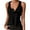 1# BLACK, variant on TEMOFON Women Sleeveless Tops Summer Casual Tank Top Scoop Neck Blouses Trend Solid Black Tee Shirts for Women with Button Size S