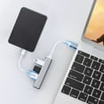 thumbnail image 1 of LSLJS Mini Type-c Hub Extensions, 4 Port USB, Type-c Adapter Station, Ultra Slim Portable Data Hub, Type-c Splitter Aluminum, Expansion Dock, 1 of 8