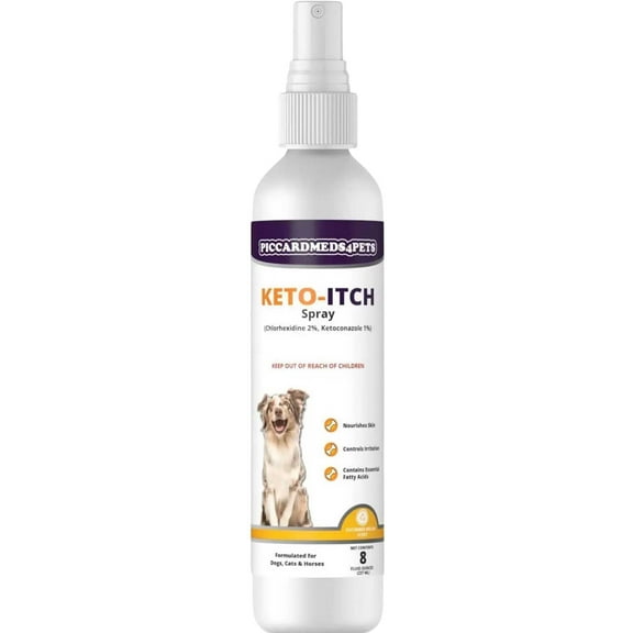 Piccardmeds4pets Keto-Itch Plus Medicated Spray 8 oz.