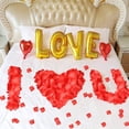 thumbnail image 4 of Pétalos de rosas rojas para una noche romántica - Juego de 3600 pétalos de rosas artificiales de seda falsa para el día de San Valentín - Ideal para noches románticas especiales, 4 of 5