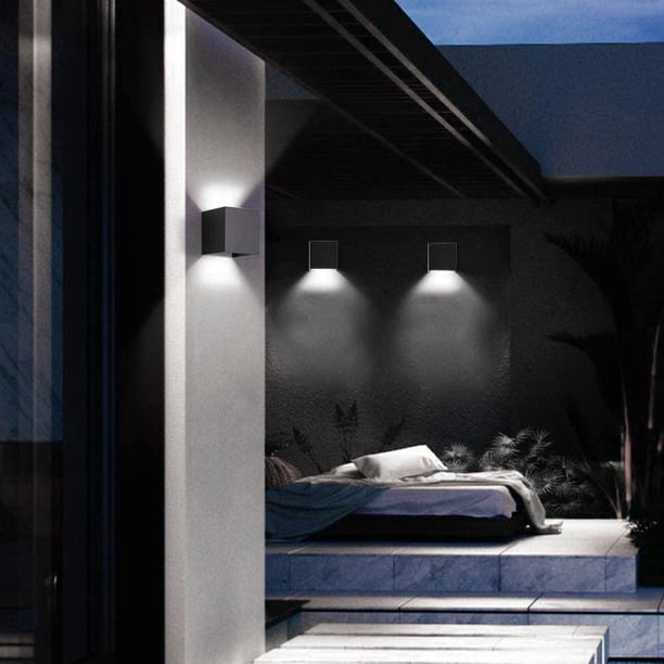 Lámpara Luz de pared LED de montaje en superficie moderna Decoración de la sala de estar interior del hogar (blanco)