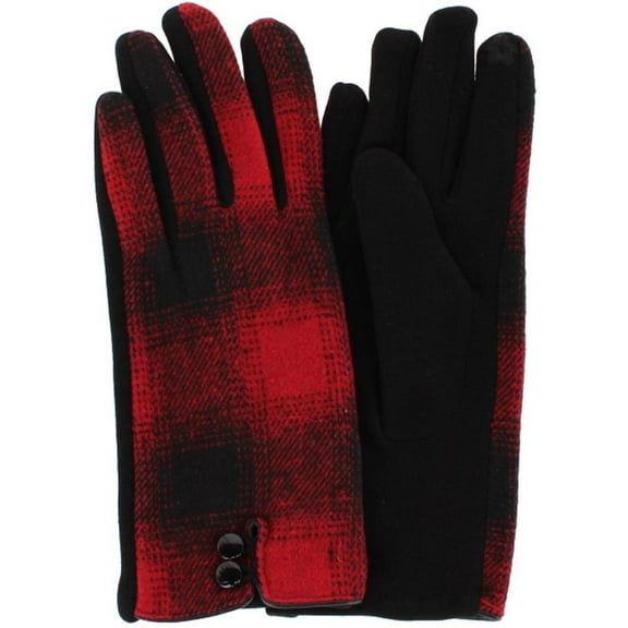 CTM  Buffalo Plaid Touchscreen Winter Gloves (Women)