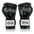thumbnail image 4 of Fairtex BGV9 Mexican Style Black Muay Thai Boxing Glove - Heavy Hitter, 4 of 5