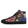 thumbnail image 3 of Christian Cross American High Top Canvas Shoes Sneakers Black Size 7, 3 of 7