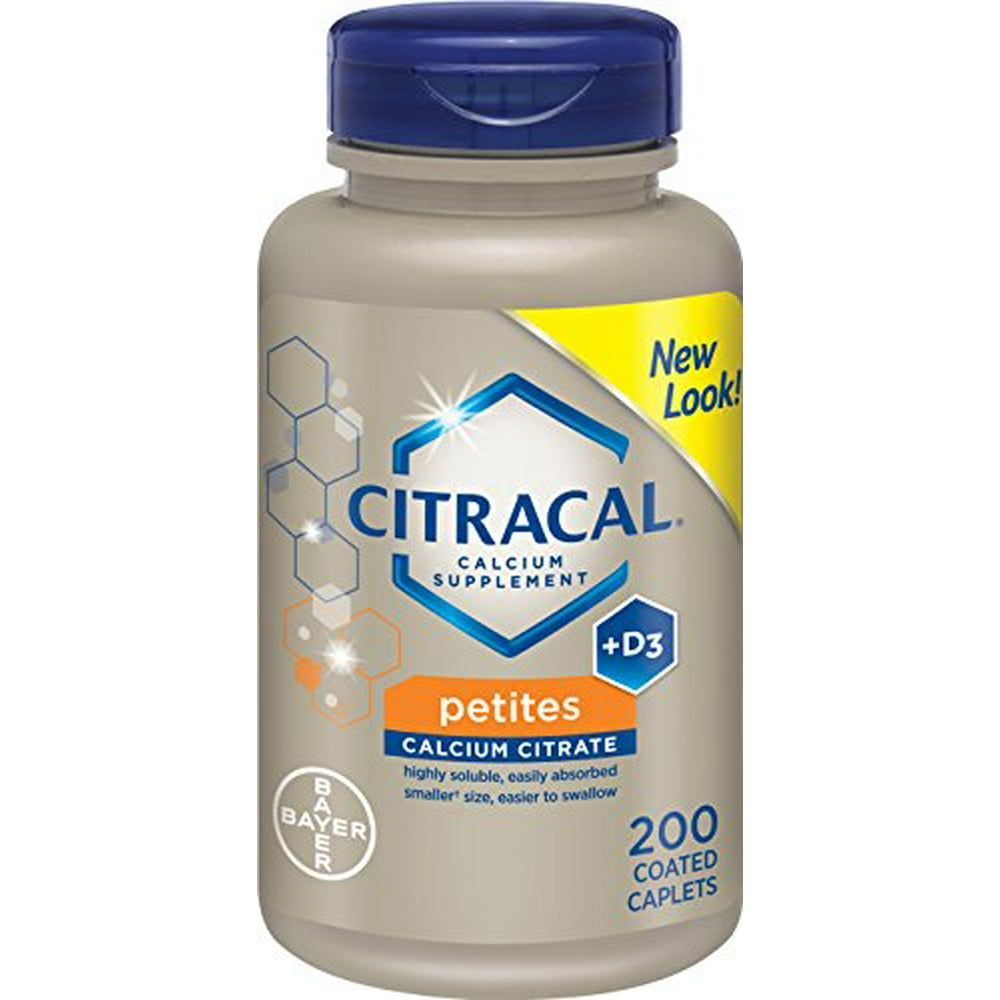 3 Pack Citracal Petites with Vitamin D3 200Count 200 Tablets Each