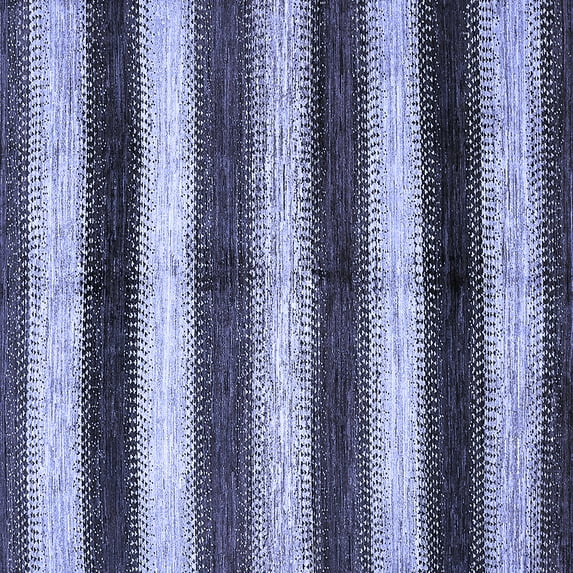 Ahgly Company Indoor Square Abstract Blue Modern Area Rugs, 7' Square