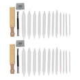 thumbnail image 2 of Paper Blending Stumps, Practical Comfortable Grip Strong Friction 2 Sets Blending Stumps Tortillions  For Student Artist, 2 of 8
