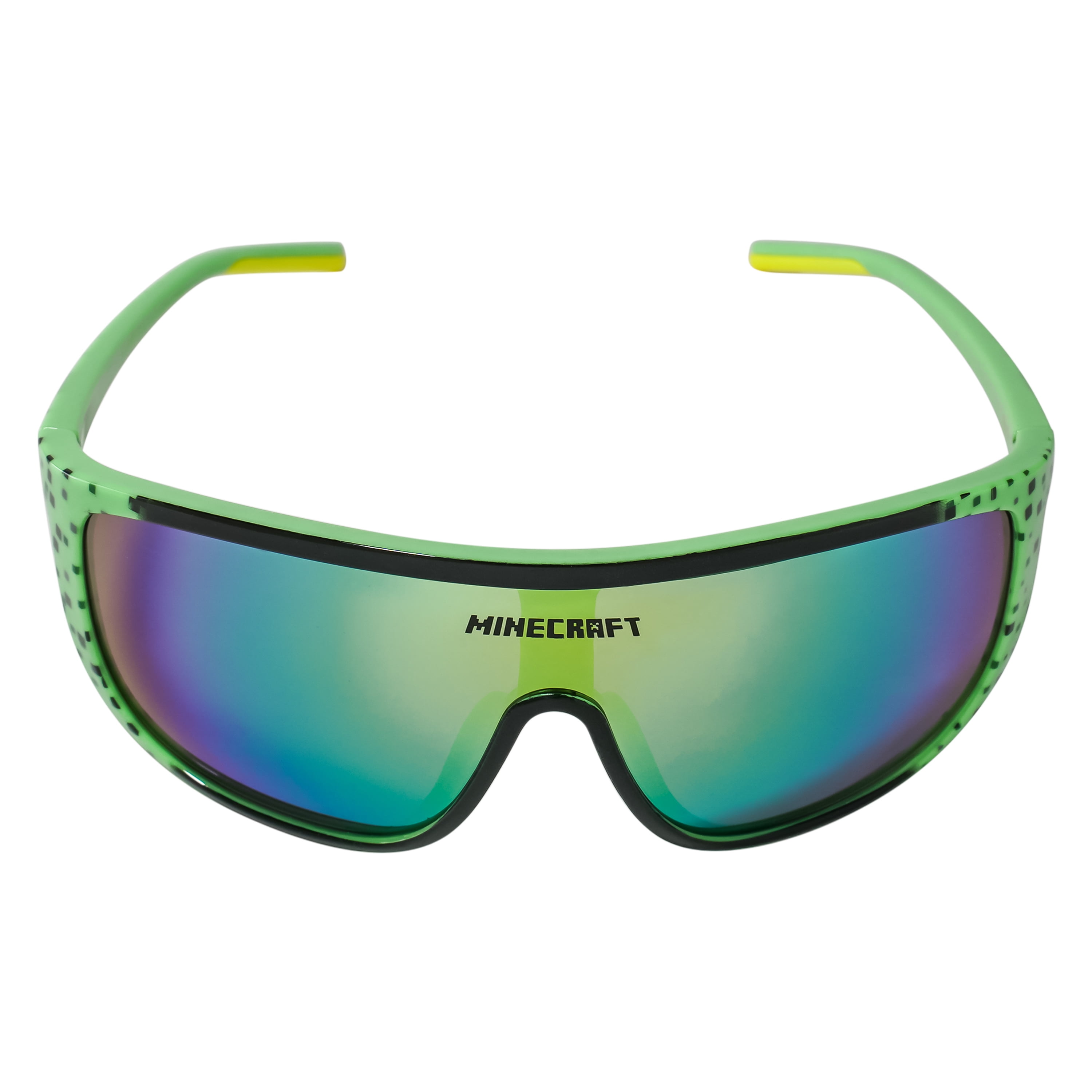 Minecraft Green Pixel Sports Wrap Kids Sunglasses - Arkaid by Sun-Staches