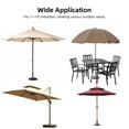 thumbnail image 4 of Graflsoa Moustiquaire d'Extérieur pour Parasol de Patio - Moustiquaire Réglable Sans Insectes pour Parasols de 7 à 11 Pi, Conception Coupe-Vent avec Tuyau d'Eau en TPU, Options Noir/brun/beige, 4 of 6