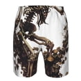 thumbnail image 3 of Logiee Skeleton Dance with Mushrooms Print Mens Swim Trunks Quick Dry Board Shorts,Breathable Hawaii Beach Shorts Swimwear Bathing Suits-3X-Large, 3 of 6