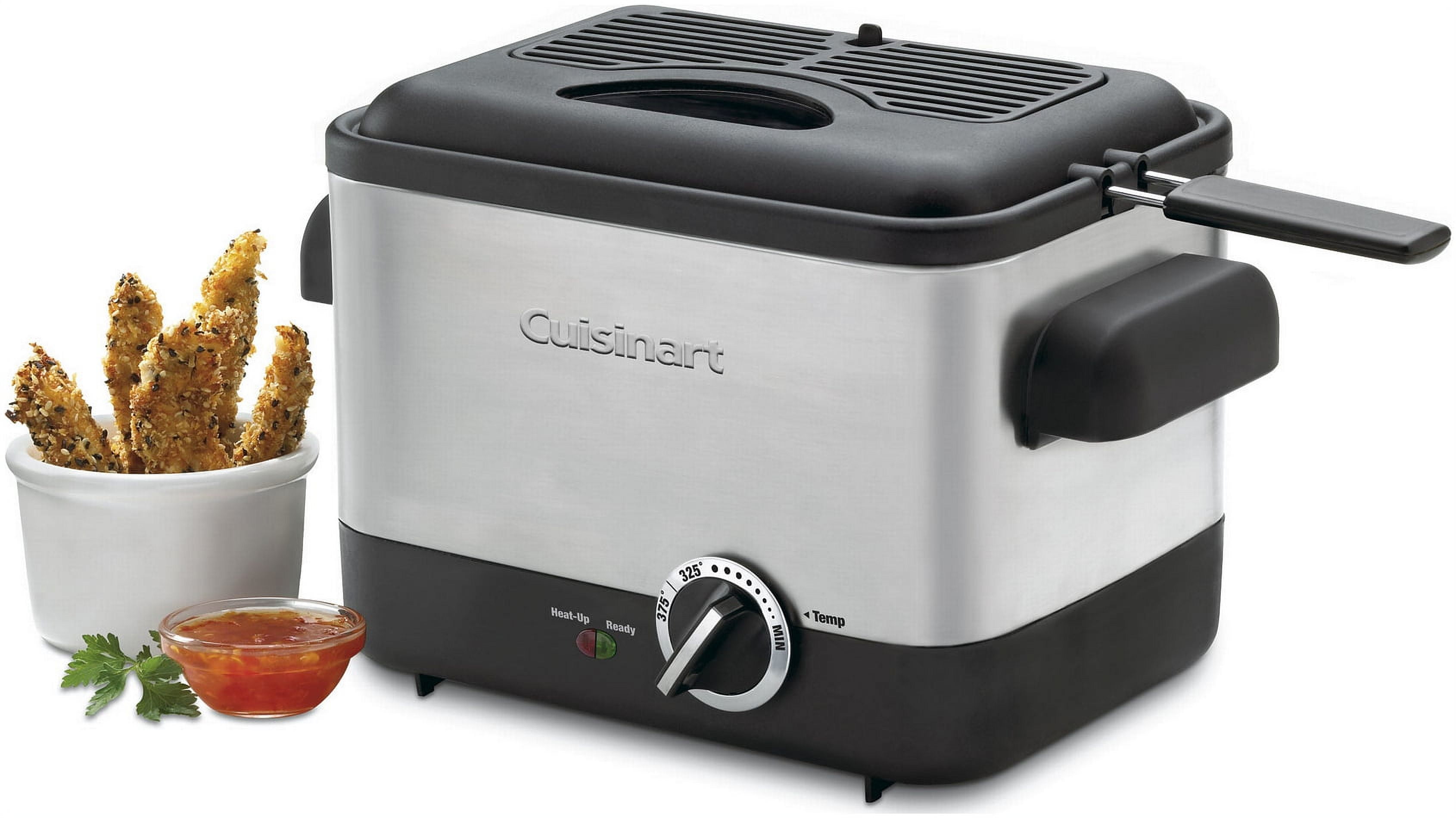 Cuisinart Compact Deep Fryer 1.1L Electric Deep Fryer, Stainless Steel