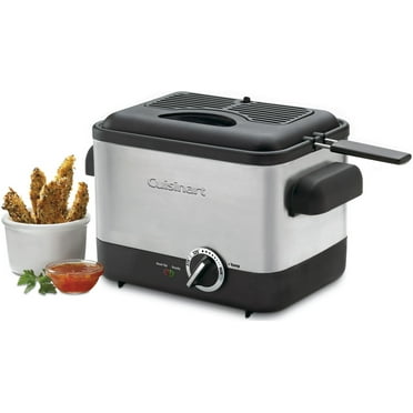 Cuisinart Compact Deep Fryer 1.1L Electric Deep Fryer, Stainless Steel