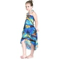 thumbnail image 4 of Girl Hawaiian Halter Dress in Blue Sunset Size 12, 4 of 9