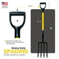 thumbnail image 2 of MWC Pro Pitch Fork Tool -Garden Fork Digging - 4-Tine Fiberglass D-Handle 30-Inch, 2 of 7