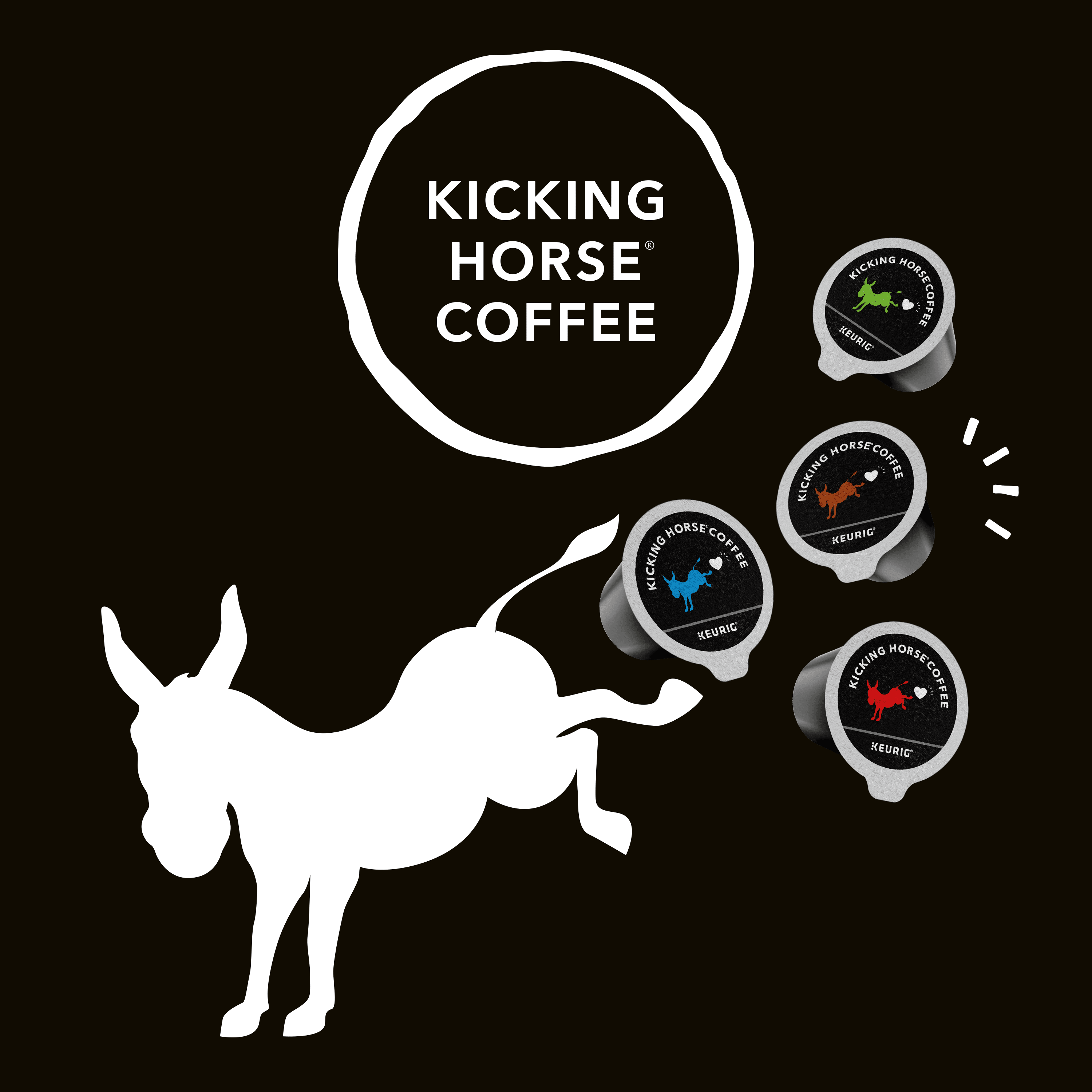 Kicking Horse Grizzly Claw, Dark Roast, K-Cup Coffee Pods