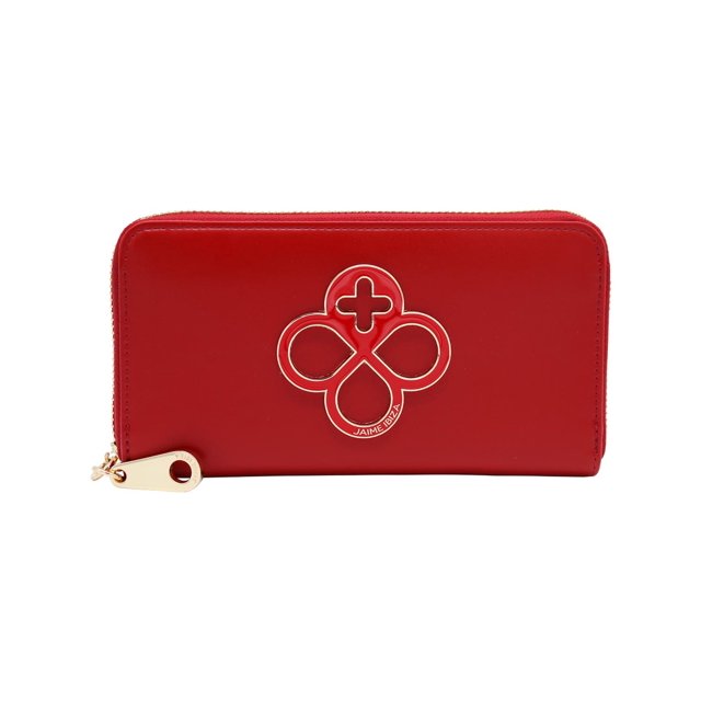 JAIME IBIZA Cartera Mediana Sencilla JI442 Para Mujer Ligera y Comoda rojo Estándar