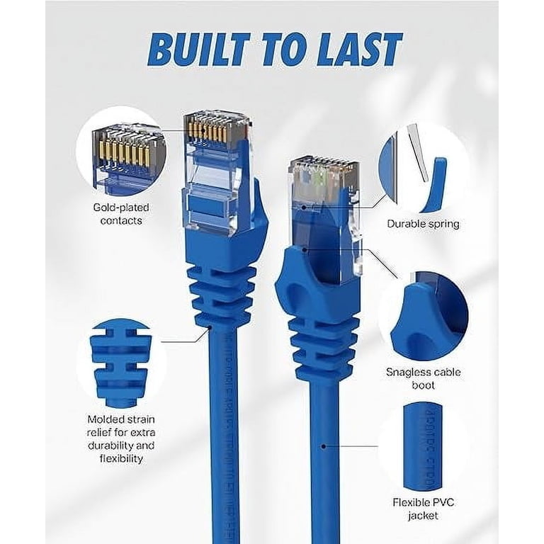 Cable De Red Internet Rj45 Cat-5 Ethernet 30 Metros - Bercom Group