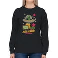 thumbnail image 2 of Alien Adventure: Just Beamin' Around Women's Sweatshirt, 2 of 3