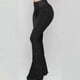 thumbnail image 4 of Plus Size Casual Jeans, Women's Plus Solid Button Fly High Rise High Stretch Button Decor Bootcut Jeans, 4 of 4