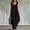 Black, variant on Sentmoon Summer Vacation Outfits for Women Sleeveless Summer Rompers for Women Button Down Ruffle Loose Fit Bib Overalls Women for Work and Weekend S-2XL