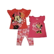 Disney Minnie Mouse 3 Piece Leggings Set (Baby, Toddler, & Little Girls)