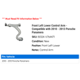 thumbnail image 2 of Front Left Lower Control Arm - Compatible with 2010 - 2013 Porsche Panamera 2011 2012, 2 of 2