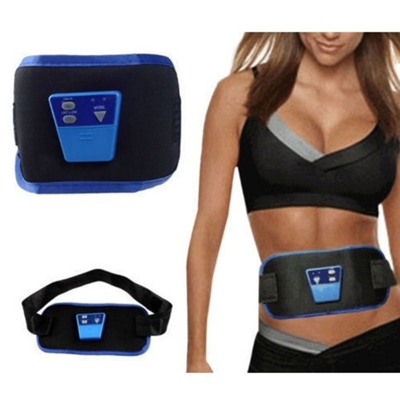 ABGYMNIC MUSCLE TONING BELT WITH FREE BATTERIES & GEL ABS BUM TUMMY LEGS ARMS 