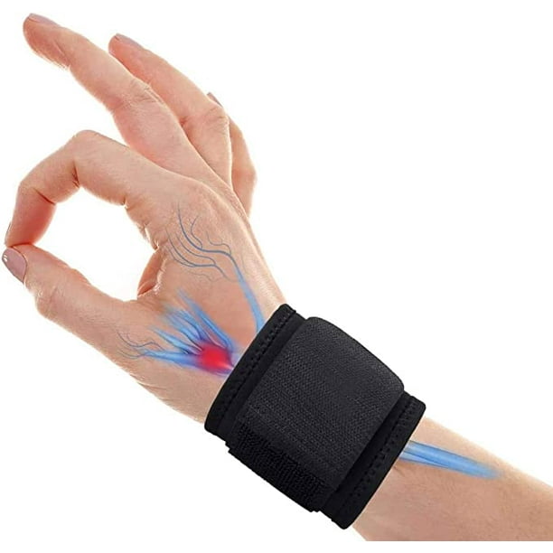 Vendaje elástico para muñeca - Protector de muñeca, protección, soporte y compresión - Lesiones, dolor, maldad; esguince, dislocación, fractura, tendinitis, distensión, órtesis de mano