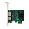 thumbnail image 4 of BCM5718 Gigabit Server Network Card PCI Express X1 Dual Port Network Adapter Card Compatible with WOL PXE VLAN,1 x Network Card 1 x Driver-CD 1 x Short Iron Piece,Green, 4 of 6