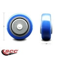 thumbnail image 2 of SCC - 3.5" Blue Poly on Polyolefin Wheel Only - 3/8" Bore - 300 lbs Capacity, 2 of 2