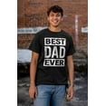 thumbnail image 4 of Cool Best Dad Ever Father's Day Men's Big & Tall Crewneck Graphic Tee Brisco Brands 2X, 4 of 5