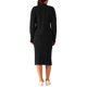 thumbnail image 3 of Conjuntos de suéter casual de otoño e invierno para mujeres INSPIRE CHIC, chaqueta de cuello en V, conjunto de dos piezas, faldas midi, conjunto de lounge, negro, 3 of 5