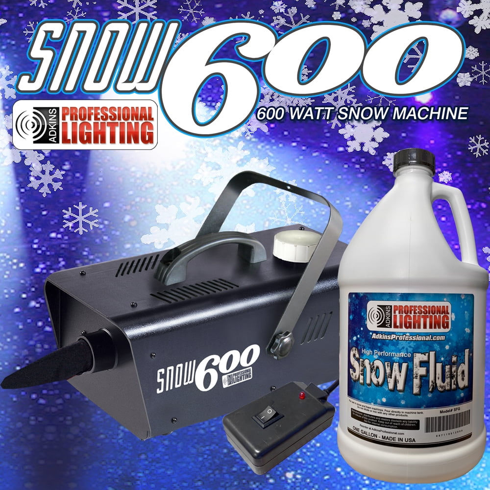 Snow Machine 600 Watt with one gallon of SFG Snow Fluid High Output