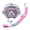 Pink, variant on Yihuala Professional Scubas Diving Snorkeling Set Scubas Diving Snorkels Underwater Diving Glasses Equipment