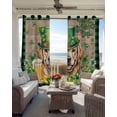 thumbnail image 6 of St Patricks Day Kitchen Curtains Watercolor Dogs Green Shamrock Wood Grain Cafe Short Curtains for Bathroom Blackout Window Curtain Small Window Treatment Drapes for Bedroom Living Room 52"x45"x2, 6 of 9
