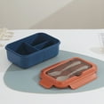 thumbnail image 6 of Hauiodp Bento Lunch container with Spoon & Fork, Bento adult box With 3 Compartment, Leak-proof, Microwave safe, Dishwasher Safe, Freezer Safe, Meal Fruit Snack Packing Box, 6 of 6