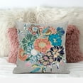 thumbnail image 4 of Amrita Sen Friendship Bouquet Indoor/Outdoor Pillow in Gray Blue Peach 20x20, 4 of 5