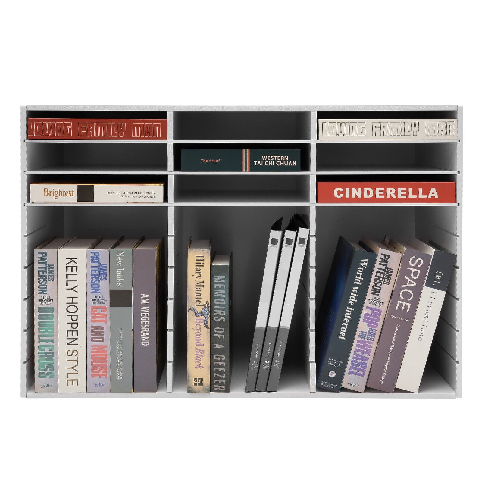 27 Slots Literature Organizer for Classroom,Desktop File Sorter for Office, Mailbox Keeper