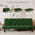 thumbnail image 5 of Giza Convertible Velvet Sofa Bed - Green - Green, 5 of 10