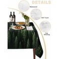 thumbnail image 2 of Green Forest Table Cloth, Pine Trees Modern Mysterious Art Waterproof Tablecloth for Rectangle Tables, Reusable Washable Fabric Table Cover for Restaurant Kitchen Dining Tables 60"x102", 2 of 6