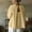 Yellow, variant on Rvasteizo Women Crew Neck Long Sleeve Linen Mix Duster Coat for Thin Daily Sun Proof Outer Layer Matching