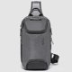 thumbnail image 2 of BANGE Men Security USB Chest Bag Portable Outdoor Shoulder Bag, 2 of 4