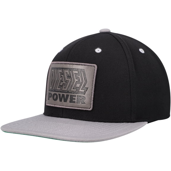 Men's Black Diesel Power Patch Adjustable Hat