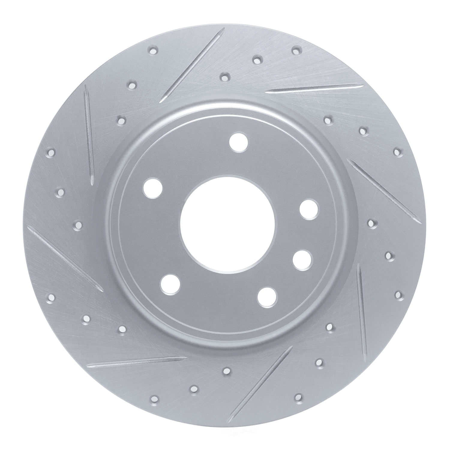 Dynamic Friction Company 631-39030L DFC Brake Rotor - Drilled And Slotted - Silver