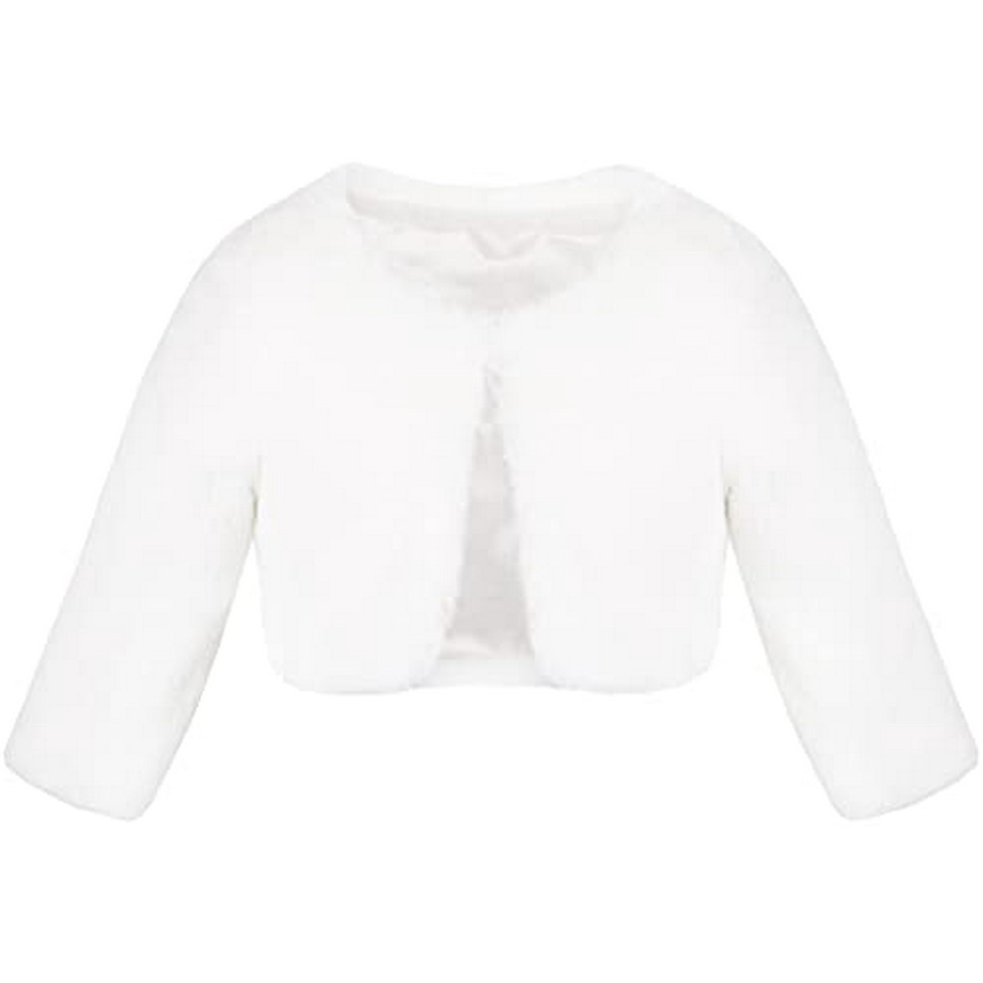 Black faux fur bolero jacket best sale