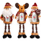 thumbnail image 1 of Muñeco Peluche  Labg Navideña Reno Papa Noel Muñeco Nieve 3 Pzs Multicolor, 1 of 4