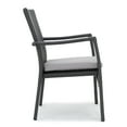 thumbnail image 6 of GDF Studio Venti Outdoor Acacia Wood and Wicker 5 Piece Dining Set with Cushion, Gray, 6 of 13